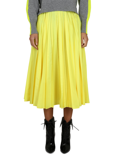 Philosophy Di Lorenzo Serafini Taffeta Skirt In Yellow