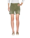 Cycle Denim Shorts In Military Green