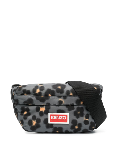 Kenzo Hana Leopard Belt Bag In Animalier