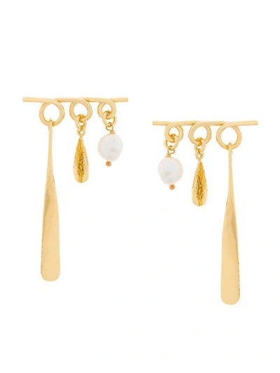 Wouters & Hendrix Technofossils Twist Earrings - Metallic