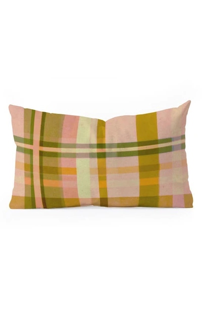 Deny Designs Alisa Galitsyna Colorful Plaid Throw Pillow In Multi