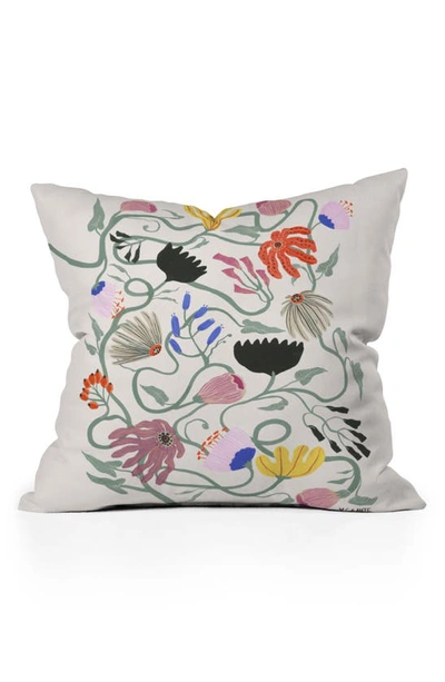 Deny Designs Megan Galante Frances Floral Throw Pillow In Multi