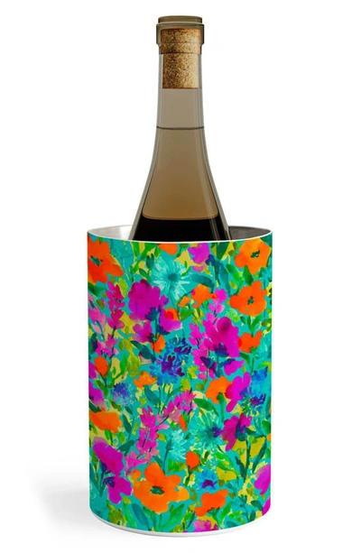 Deny Designs Jacqueline Maldonado Wild Garden Wine Chiller In Multi