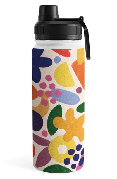Deny Designs Alisa Galitsyna Bright Abstract Water Bottle In Multi