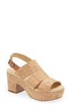 Chocolat Blu Galya Platform Sandal In Cork