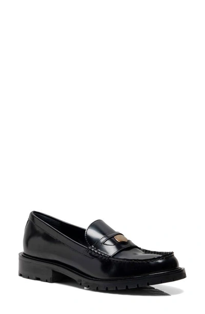 Free People Liv Penny Loafer In Black
