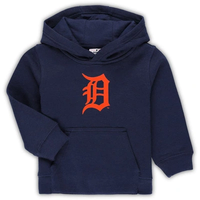 Outerstuff Kids' Toddler Navy Detroit Tigers Team Primary Logo Fleece Pullover Hoodie