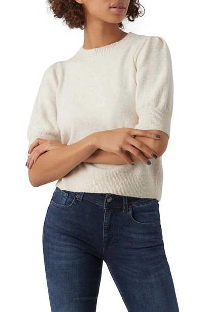 Vero Moda Doffy Puff Elbow Sleeve Sweater In Birch
