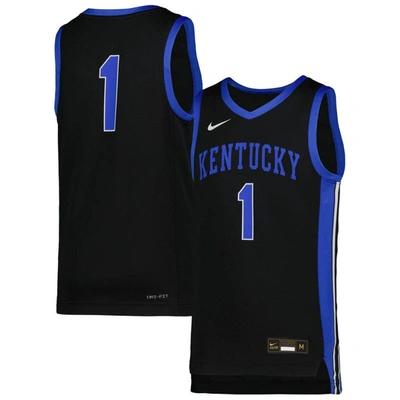 Nike Kids' Youth  #1 Black Kentucky Wildcats Icon Replica Basketball Jersey