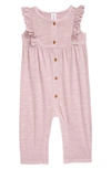 Nordstrom Babies' Ruffle Romper In Purple Keepsake