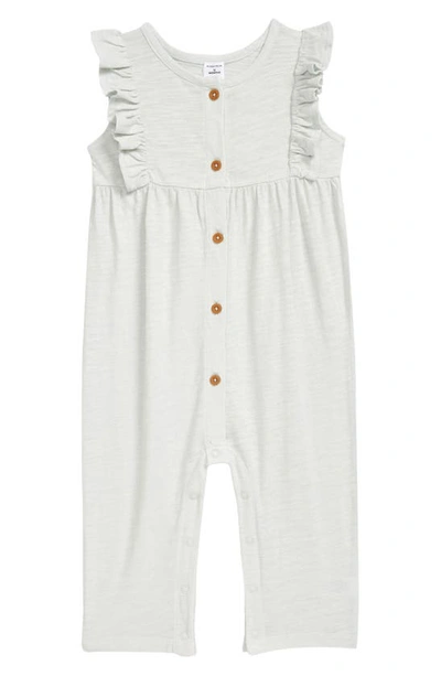 Nordstrom Babies' Ruffle Romper In Teal Steam