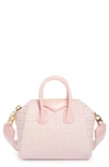 Givenchy Mini Antigona Leather Satchel In Tender Pink