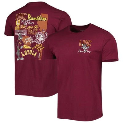 Image One Maroon Loyola Chicago Ramblers Through The Years T-shirt
