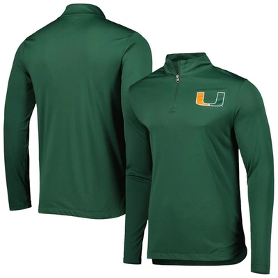 Fanatics Branded Green Miami Hurricanes Tough Minded Quarter-zip Top