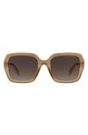 Marc Jacobs 54mm Gradient Square Sunglasses In Beige/ Brown Gradient