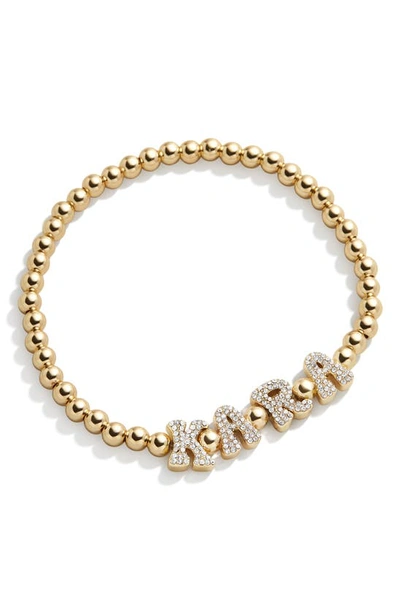 Baublebar Pisa Custom Beaded Stretch Bracelet In Gold