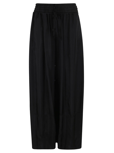 Jil Sander Long Voluminous Pant In Black