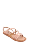 Journee Collection Ennid Tru Comfort Strappy Flat Sandal In Blush