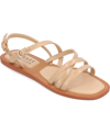 Journee Collection Ennid Tru Comfort Strappy Flat Sandal In Tan