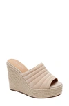 Lisa Vicky Gogo Platform Wedge Sandal In Nude