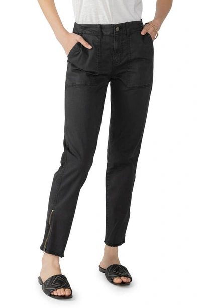 Sanctuary Peace Maker Straight Leg Ankle Pants In Black