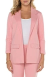 Liverpool Los Angeles Boyfriend Blazer In Pink Perfection