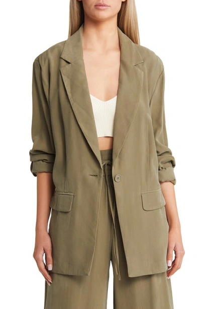 Open Edit Blazer In Olive Dusk