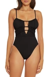 Becca Santorini One-piece Swimsuit In Black