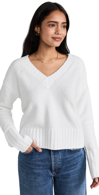 Atm Anthony Thomas Melillo V-neck Jumper In White