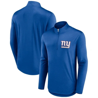 Fanatics Branded Royal New York Giants Tough Minded Quarter-zip Top