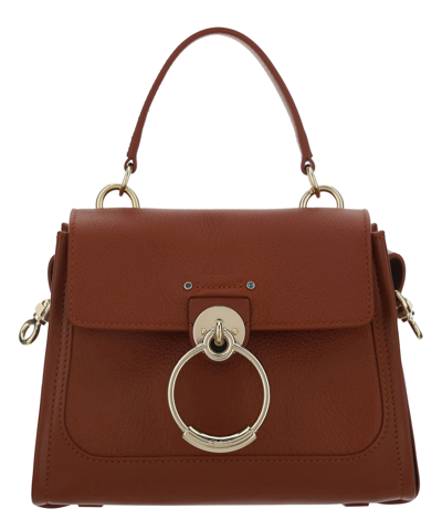 Chloé Tess Bag In Brown
