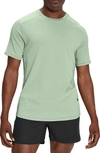 On Focus Performance Running T-shirt In Moss