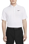 Nike Tiger Woods Dri-fit Adv Golf Polo Shirt In White
