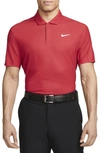 Nike Men's Dri-fit Adv Tiger Woods Golf Polo In Red