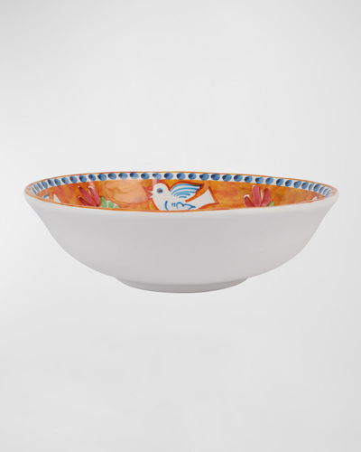 Vietri Melamine Campagna Uccello Large Serving Bowl In Open Misce