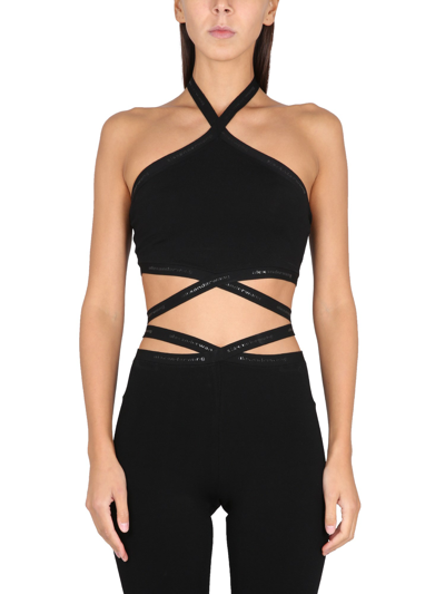 Alexander Wang T Tops With Logo In Black