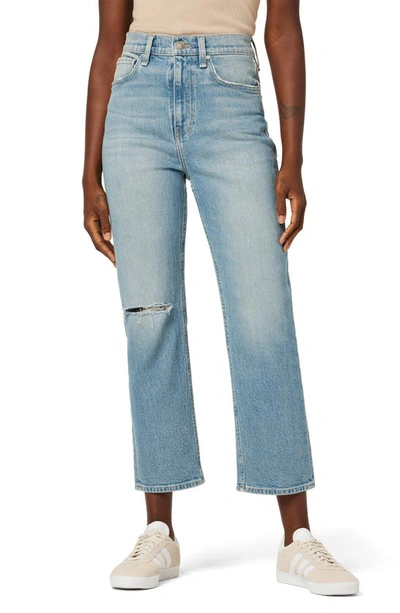 Hudson Jeans Holly High-rise Straight Ankle Jean In Blue