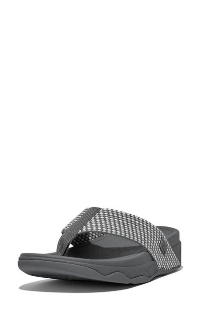 Fitflop Surfa™ Flip Flop In Pewter Mix
