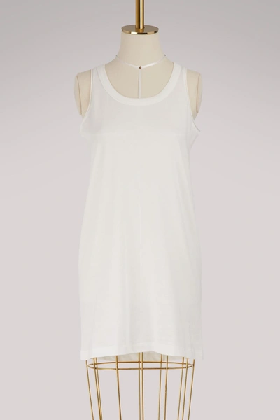 Rick Owens Cotton Tank Top In White