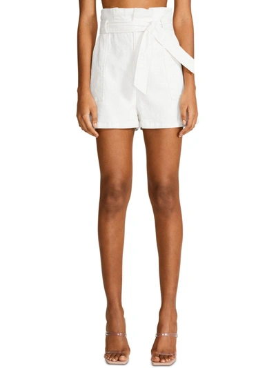 Bb Dakota By Steve Madden Seaside Womens Paperbag High Waist Bermuda Shorts In White