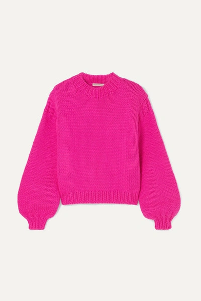 Ulla Johnson Rhea Merino Wool Sweater In Fuchsia