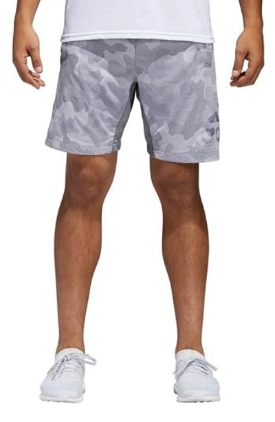 Adidas Originals Camo Hype Shorts In Grey Three / White