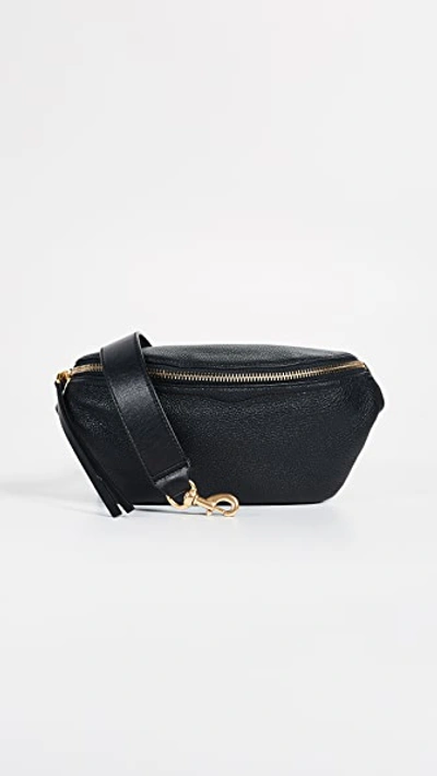 Rebecca Minkoff Bree Leather Belt Bag - Black In Black