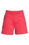 Jag Jeans Ainsley Pull-on Stretch Twill Shorts In Hibiscus
