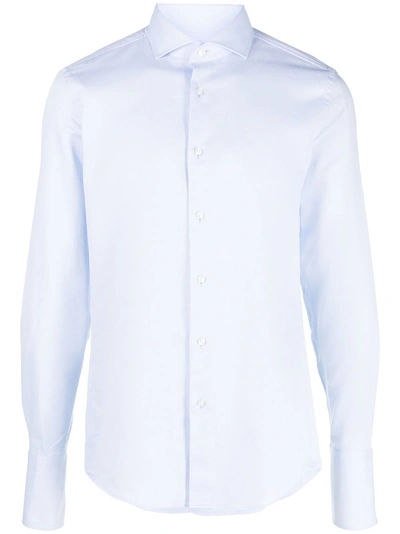 Hugo Boss Hemd Mit Eton-kragen In Blue | ModeSens
