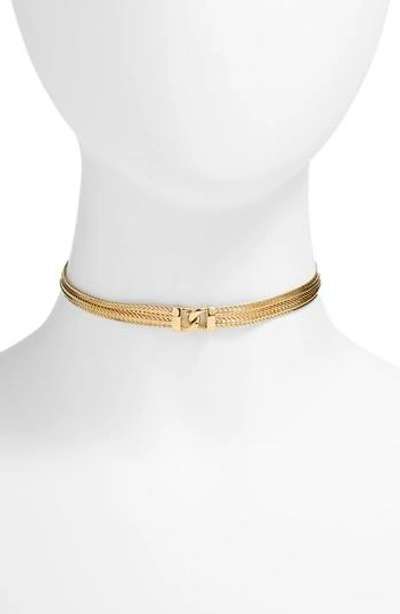 Five And Two Gemma Choker Necklace In Gold