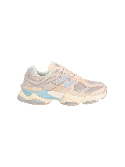 New Balance Ivory Tan/light Blue Trainer 9060 In Multicolor
