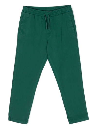 Kenzo Kids' Drawstring-waist Trousers In Green