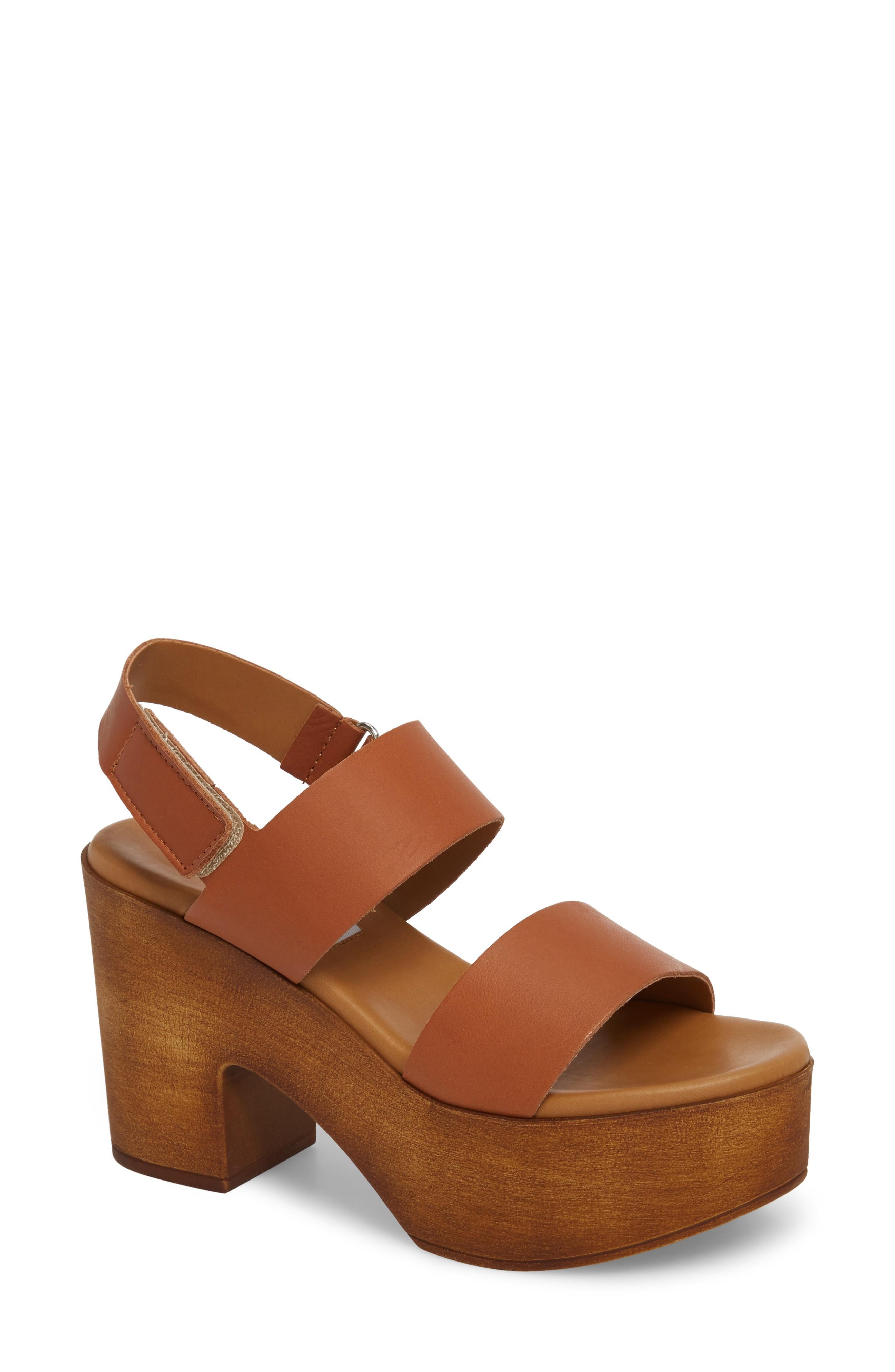 tan steve madden platform sandals