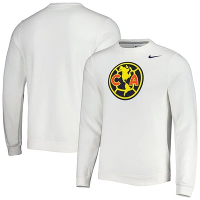 Nike White Club America Fleece Pullover Sweatshirt